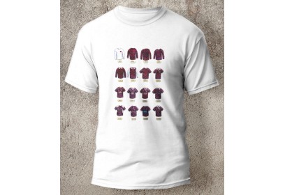 Heart of Midlothian FC Retro Art Football Shirts T-Shirt